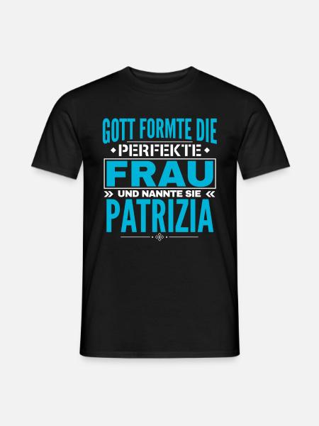Conception du nom Patrizia - T-shirt homme - noir