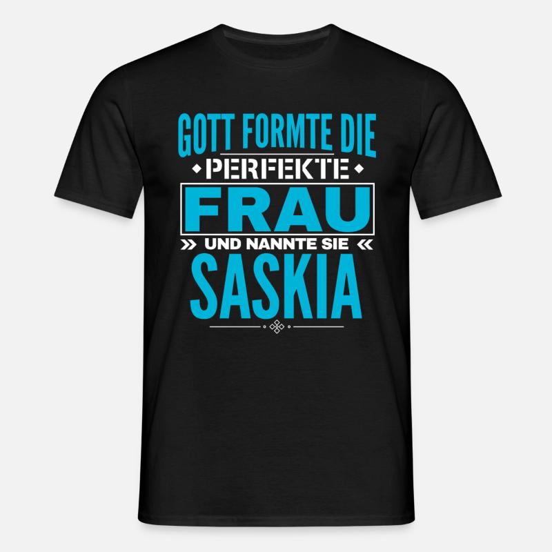 Conception de nom Saskia - T-shirt Homme - noir