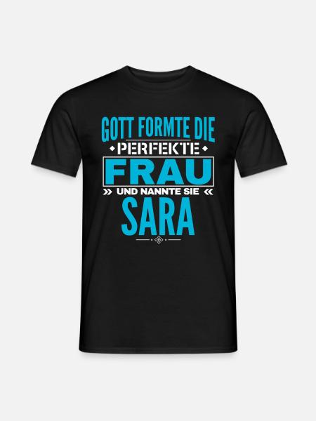 Sara Name Design - Men's T-Shirt - black