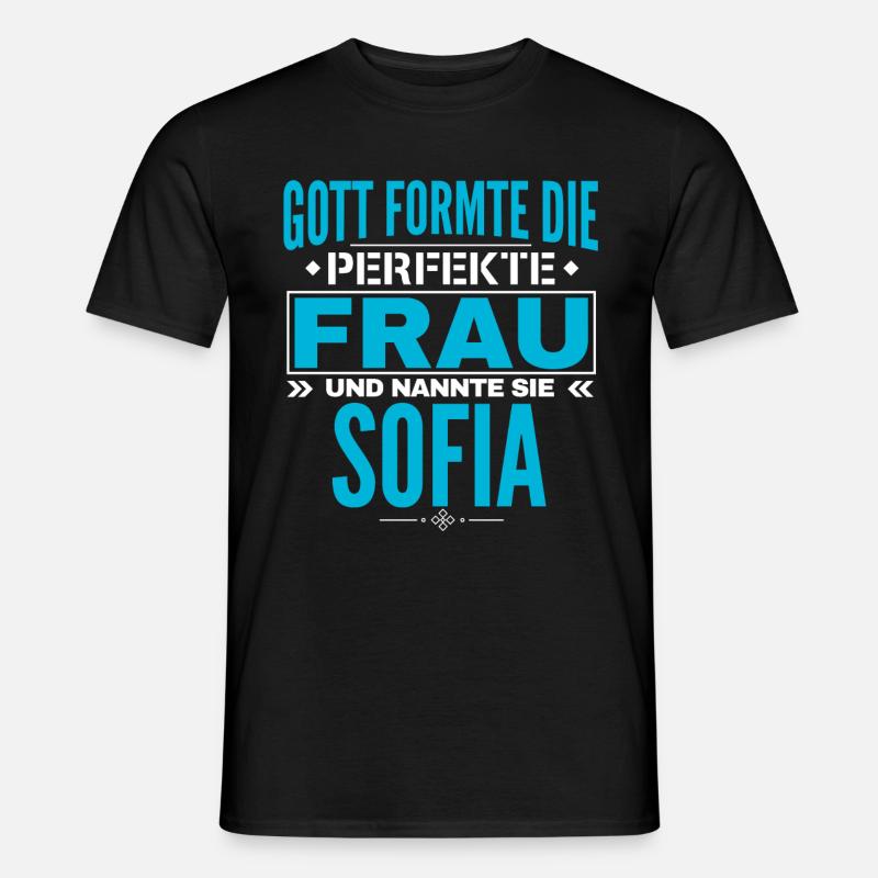 Sofia Name Design - Männer T-Shirt - Schwarz