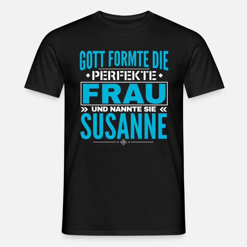Conception de nom de Susanne - T-shirt homme - noir