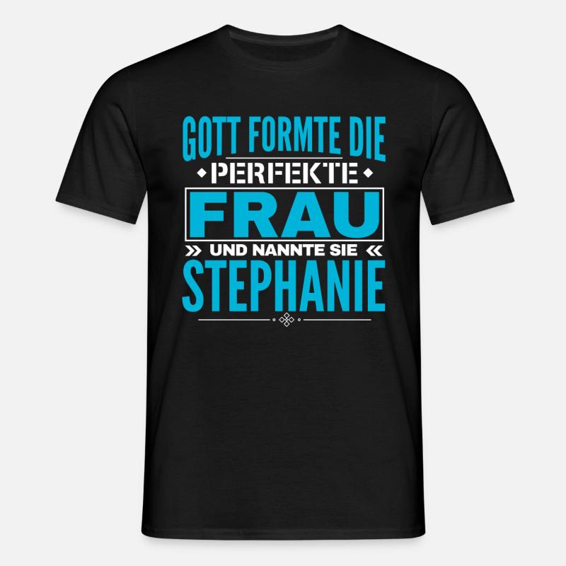 Conception de nom de Stéphanie - T-shirt Homme - noir