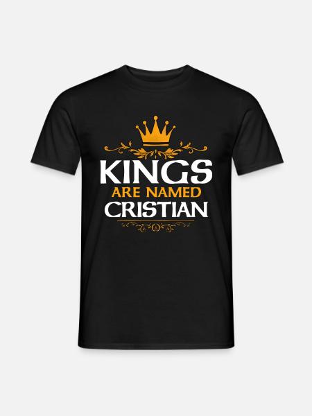 Cristian - T-shirt homme - noir