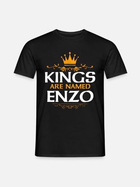 Enzo - Männer T-Shirt - Schwarz