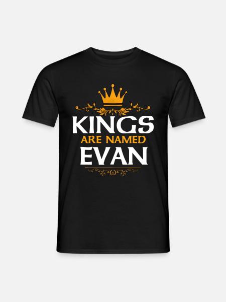 Evan - Männer T-Shirt - Schwarz