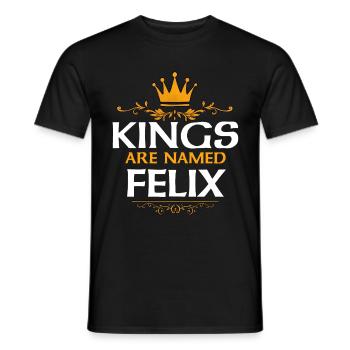 Felix - Männer T-Shirt - Schwarz - Vorne - AI Model Male 178 light (178cm)