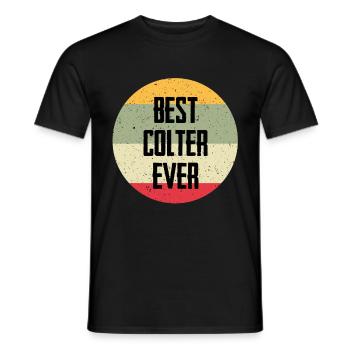 Le meilleur Colter de tous les temps - T-shirt homme - noir - Devant - AI Model Male 178 light (178cm)