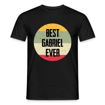 Best Gabriel Ever - Männer T-Shirt - Schwarz - Vorne - AI Model Male 178 light (178cm)