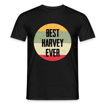 Best Harvey Ever - Männer T-Shirt - Schwarz - Vorne - AI Model Male 178 light (178cm)
