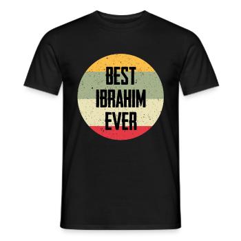Best Ibrahim Ever - Men's T-Shirt - black - Front - AI Model Male 178 light (178cm)