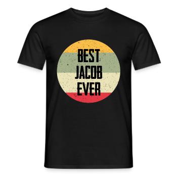 Best Jacob Ever - Männer T-Shirt - Schwarz - Vorne - AI Model Male 178 light (178cm)