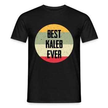 Le meilleur Kaleb de tous les temps - T-shirt homme - noir - Devant - AI Model Male 178 light (178cm)