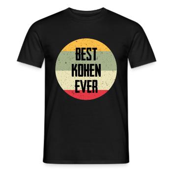Best Kohen Ever - Männer T-Shirt - Schwarz - Vorne - AI Model Male 178 light (178cm)