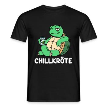 Chill toad - Men's T-Shirt - black - Front - AI Model Male 178 light (178cm)