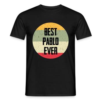 Best Pablo Ever - Men's T-Shirt - black - Front - AI Model Male 178 light (178cm)