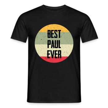Best Paul Ever - Men's T-Shirt - black - Front - AI Model Male 178 light (178cm)