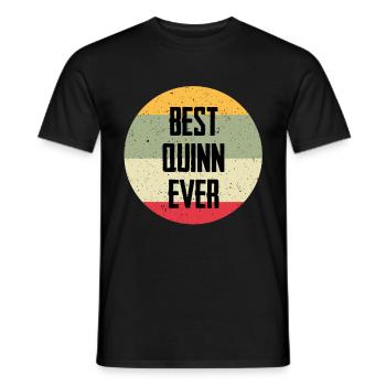 Best Quinn Ever - Männer T-Shirt - Schwarz - Vorne - AI Model Male 178 light (178cm)