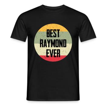 Le meilleur Raymond de tous les temps - T-shirt homme - noir - Devant - AI Model Male 178 light (178cm)