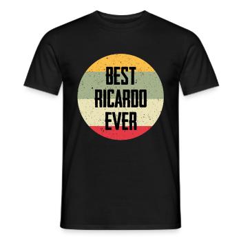 Best Ricardo Ever - Men's T-Shirt - black - Front - AI Model Male 178 light (178cm)