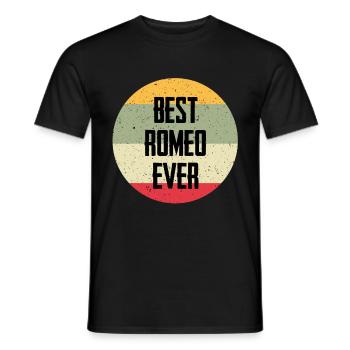 Best Romeo Ever - Men's T-Shirt - black - Front - AI Model Male 178 light (178cm)