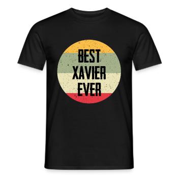 Le meilleur Xavier de tous les temps - T-shirt homme - noir - Devant - AI Model Male 178 light (178cm)
