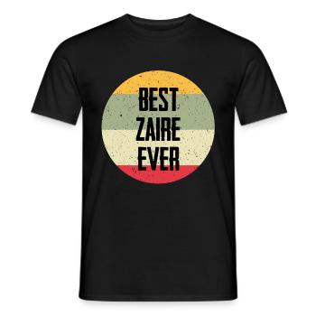 Best Zaire Ever - Männer T-Shirt - Schwarz - Vorne - AI Model Male 178 light (178cm)