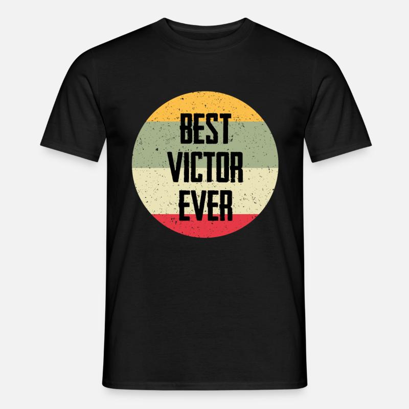Best Victor Ever - Männer T-Shirt - Schwarz