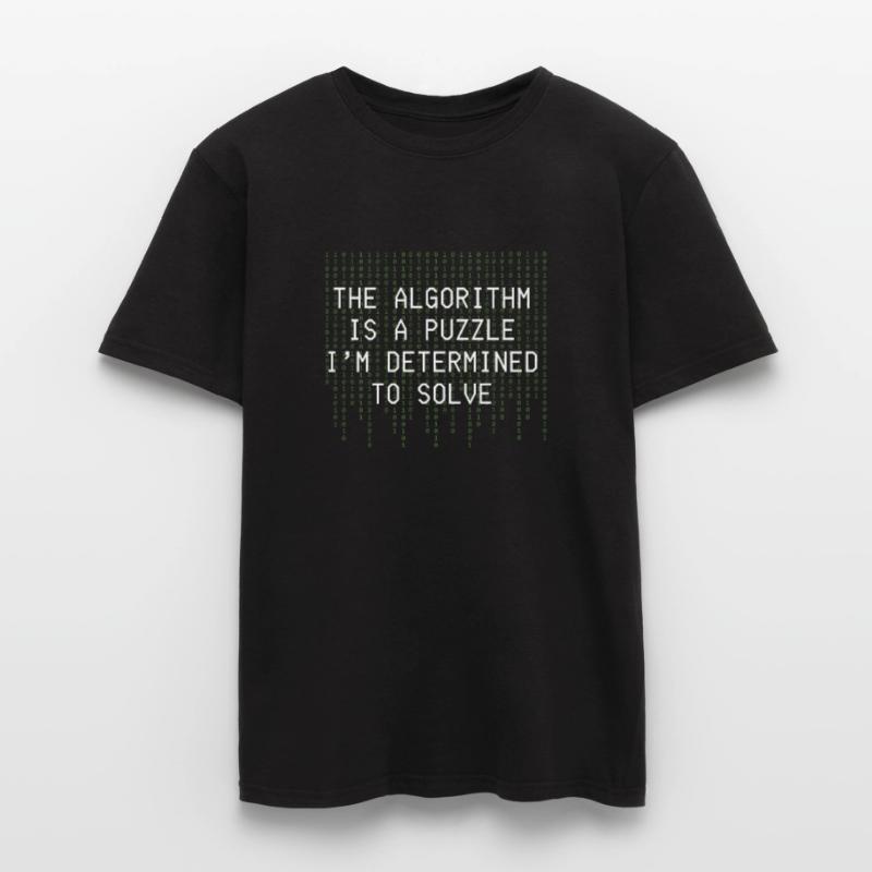Algorithm Puzzle Solve Binary Code Men's T-shirt