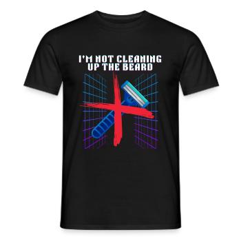 Nicht aufräumen den Bart lustiges Rasierer-Design - Männer T-Shirt - Schwarz - Vorne - AI Model Male 178 light (178cm)