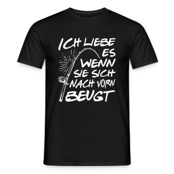 Angler Fisch fischen Fischer Angelrute Petrijünger - Männer T-Shirt - Schwarz - Vorne - AI Model Male 178 light (178cm)