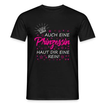 Feministin Prinzessin Königstochter Diva - Männer T-Shirt - Schwarz - Vorne - AI Model Male 178 light (178cm)