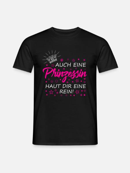 Feministin Prinzessin Königstochter Diva - Männer T-Shirt - Schwarz