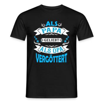 Bester Opa der Welt Geschenk Vatertagsgeschenk Opa - Männer T-Shirt - Schwarz - Vorne - AI Model Male 178 light (178cm)