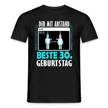 30 Geburtstag Lockdown Geschenk 30. Geburtstag - Männer T-Shirt - Schwarz - Vorne - AI Model Male 178 light (178cm)