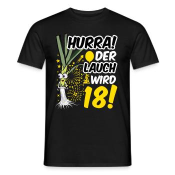 18 Geburtstag Junge Gag Geschenk Ehrenlauch - Männer T-Shirt - Schwarz - Vorne - AI Model Male 178 light (178cm)