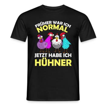 lustige Landwirt Hühnerliebhaber Bauernhof Sprüche - Männer T-Shirt - Schwarz - Vorne - AI Model Male 178 light (178cm)