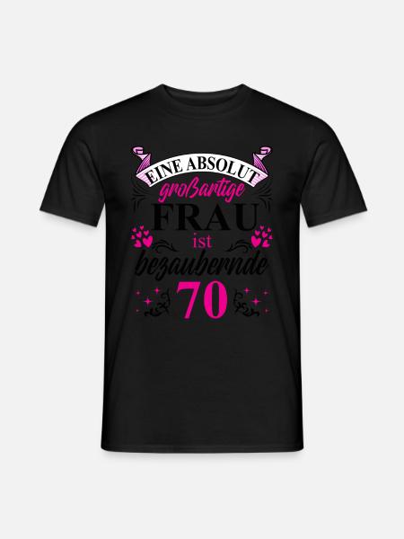 70. Geburtstag 70 Jubiläum 70 Ehrentag 70 Jahre - Männer T-Shirt - Schwarz