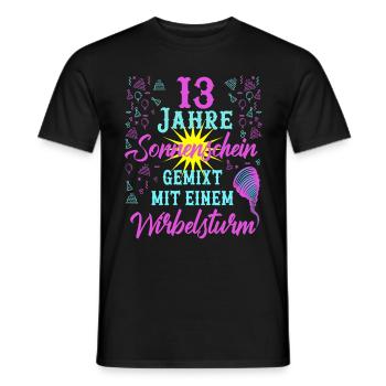 13 Geburtstag Frauen Geschenk 13 Jahre Geburtstag - Männer T-Shirt - Schwarz - Vorne - AI Model Male 178 light (178cm)