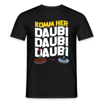 Eisstock Curling Stockschütze Stocksport Geschenk - Männer T-Shirt - Schwarz - Vorne - AI Model Male 178 light (178cm)