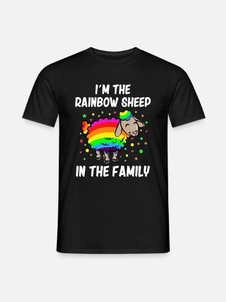 LGBT Pride Regenbogen Liebe Trans Love Wins Herz - Männer T-Shirt - Schwarz