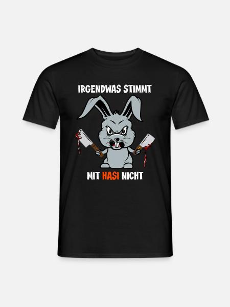 Halloween 2021 Monster verrückter Hase Sarkasmus - Männer T-Shirt - Schwarz