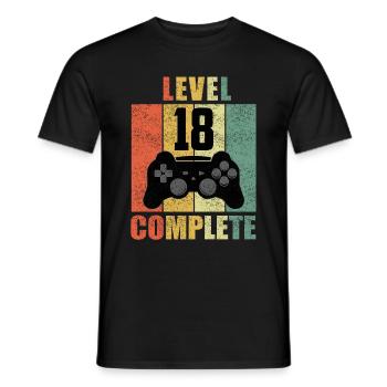 18 Geburtstag 18 Jahre Geschenk lustig 18 Jubiläum - Männer T-Shirt - Schwarz - Vorne - AI Model Male 178 light (178cm)