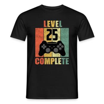 25 Geburtstag 25 Jahre Geschenk lustig 25 Jubiläum - Männer T-Shirt - Schwarz - Vorne - AI Model Male 178 light (178cm)