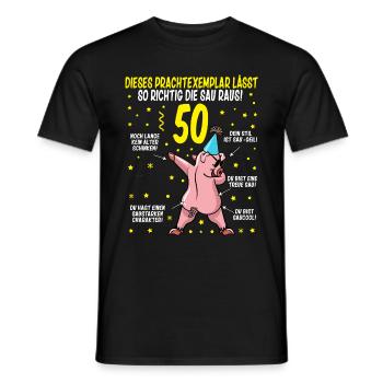 50 Geburtstag Geschenkidee Baujahr 1972 lustig - Männer T-Shirt - Schwarz - Vorne - AI Model Male 178 light (178cm)