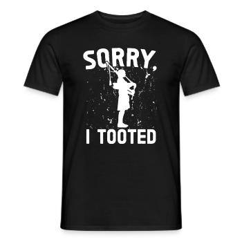 Désolé, j’ai tooted Bagpiper Scottish Bagpipe - T-shirt homme - noir - Devant - AI Model Male 178 light (178cm)
