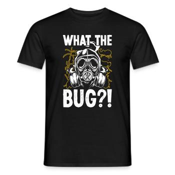 What The Bug Pest Humorous Entomologist Insect - Men's T-Shirt - black - Front - AI Model Male 178 light (178cm)