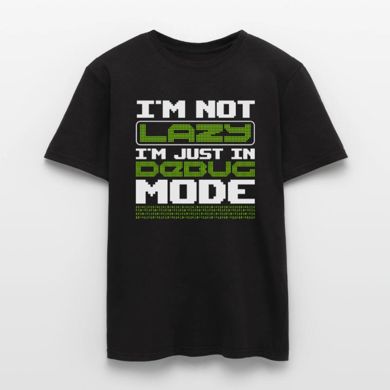 Not lazy In Debug Mode Algorithm Programming Code Men's T-shirt