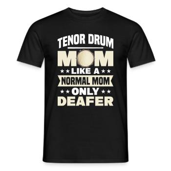 Tambour ténor Maman Fanfare Fête des mères Batteur - T-shirt homme - noir - Devant - AI Model Male 178 light (178cm)
