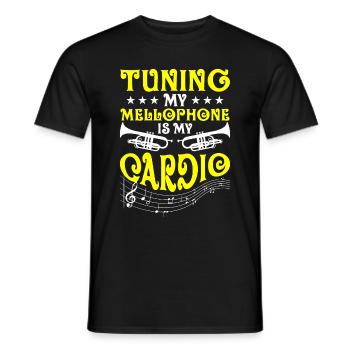 Mellophonist Marching Band Lover Mellophone Player - Männer T-Shirt - Schwarz - Vorne - AI Model Male 178 light (178cm)