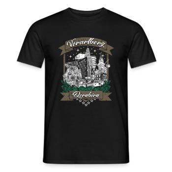 Dornbirn Ländle Vorarlberg Österreich City - Männer T-Shirt - Schwarz - Vorne - AI Model Male 178 light (178cm)